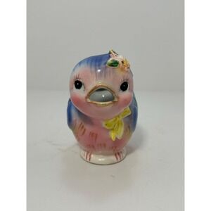 Vintage Norcrest Lefton Bluebird Creamer Artmark Blue Bird Anthropomorphic